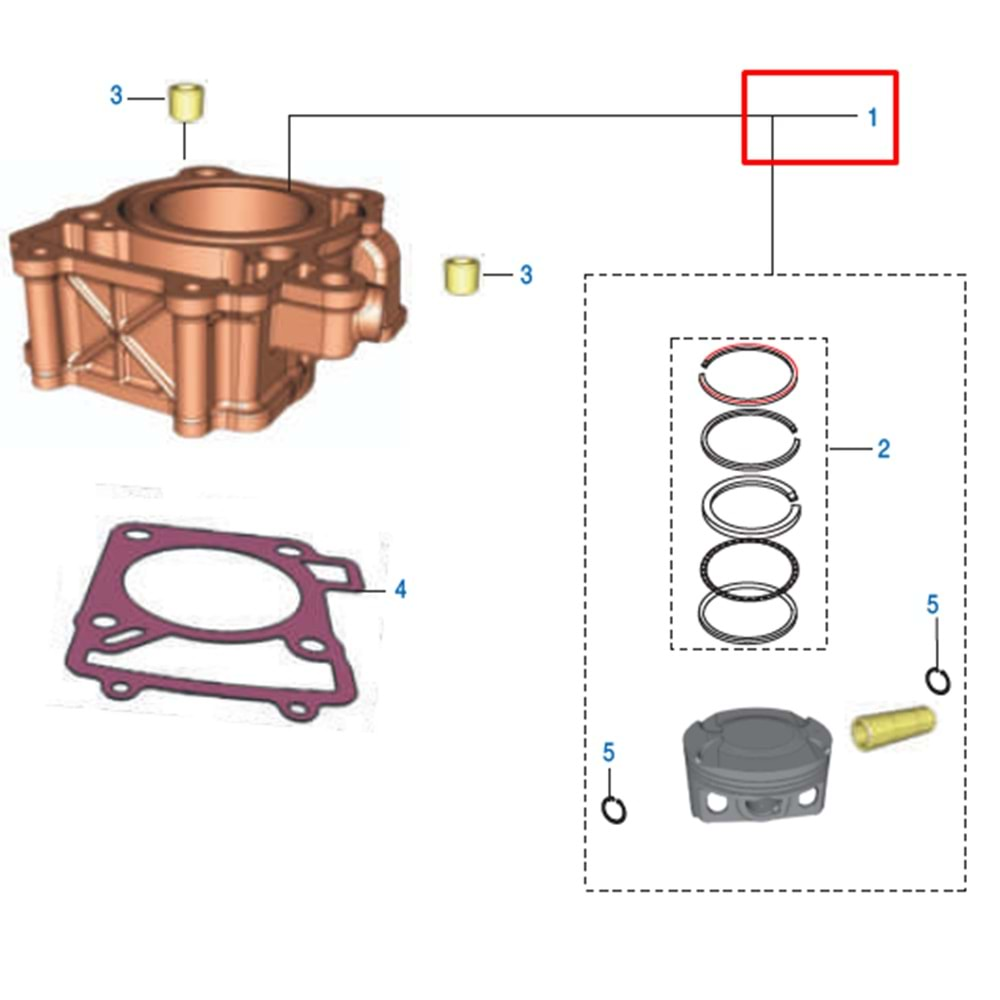 SİLİNDİR BLOK PULSAR NS200/RS200 orj.