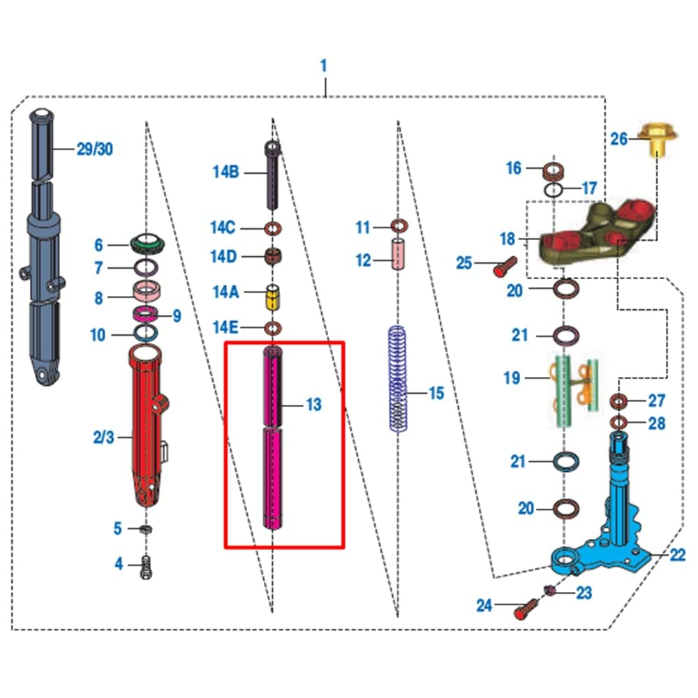 AMORTİSÖR BORUSU PULSAR NS200 orj.