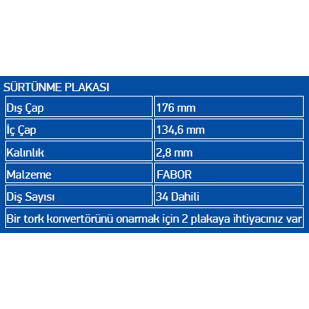 BALATALI ÇELİK PLATE FABOR (28) 722.9 LATE