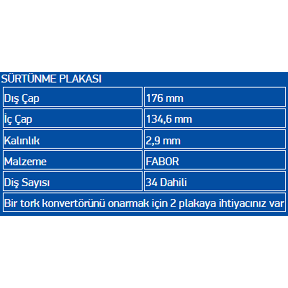 BALATALI ÇELİK PLATE FABOR (29) 722.9 LATE