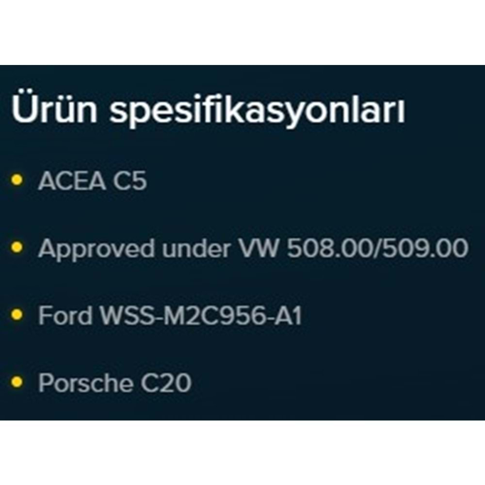 MOTOR YAĞI (0W20) C5 1LT (HELAR) KROON-OIL