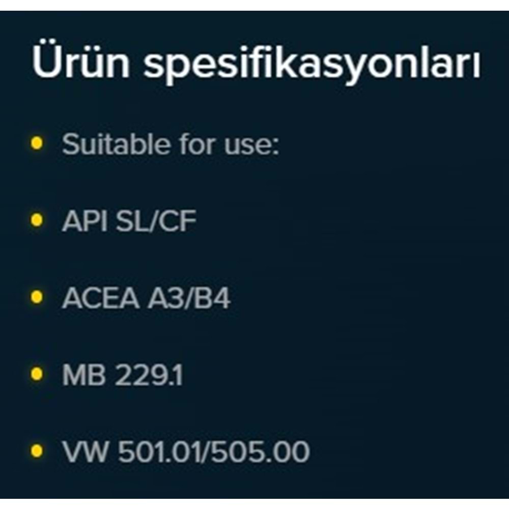 MOTOR YAĞI (10W40) 4LT (TORSYNTH) KROON-OIL