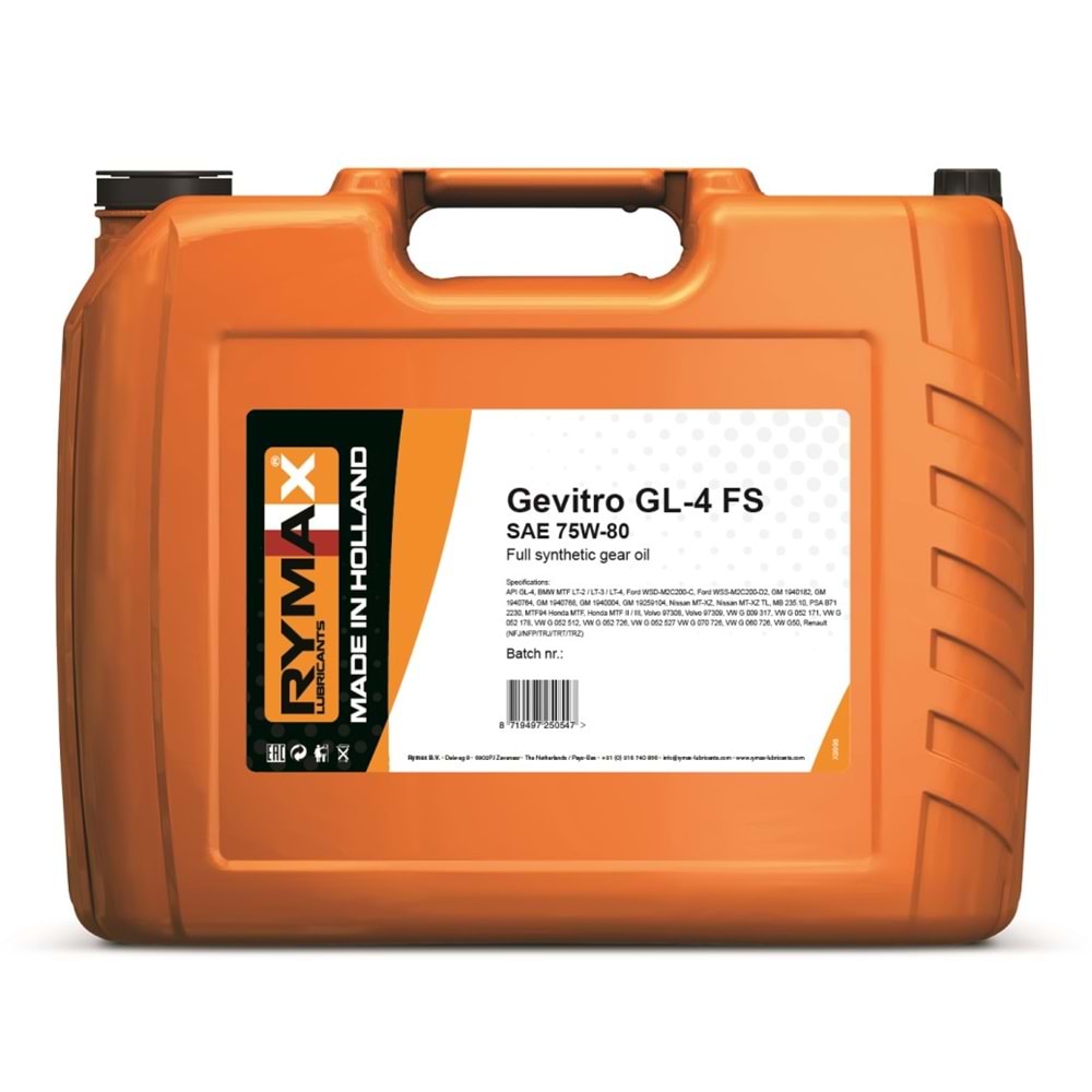 ŞANZIMAN YAĞI GEVITRO GL-4 FS (75W80) 20LT RYMAX