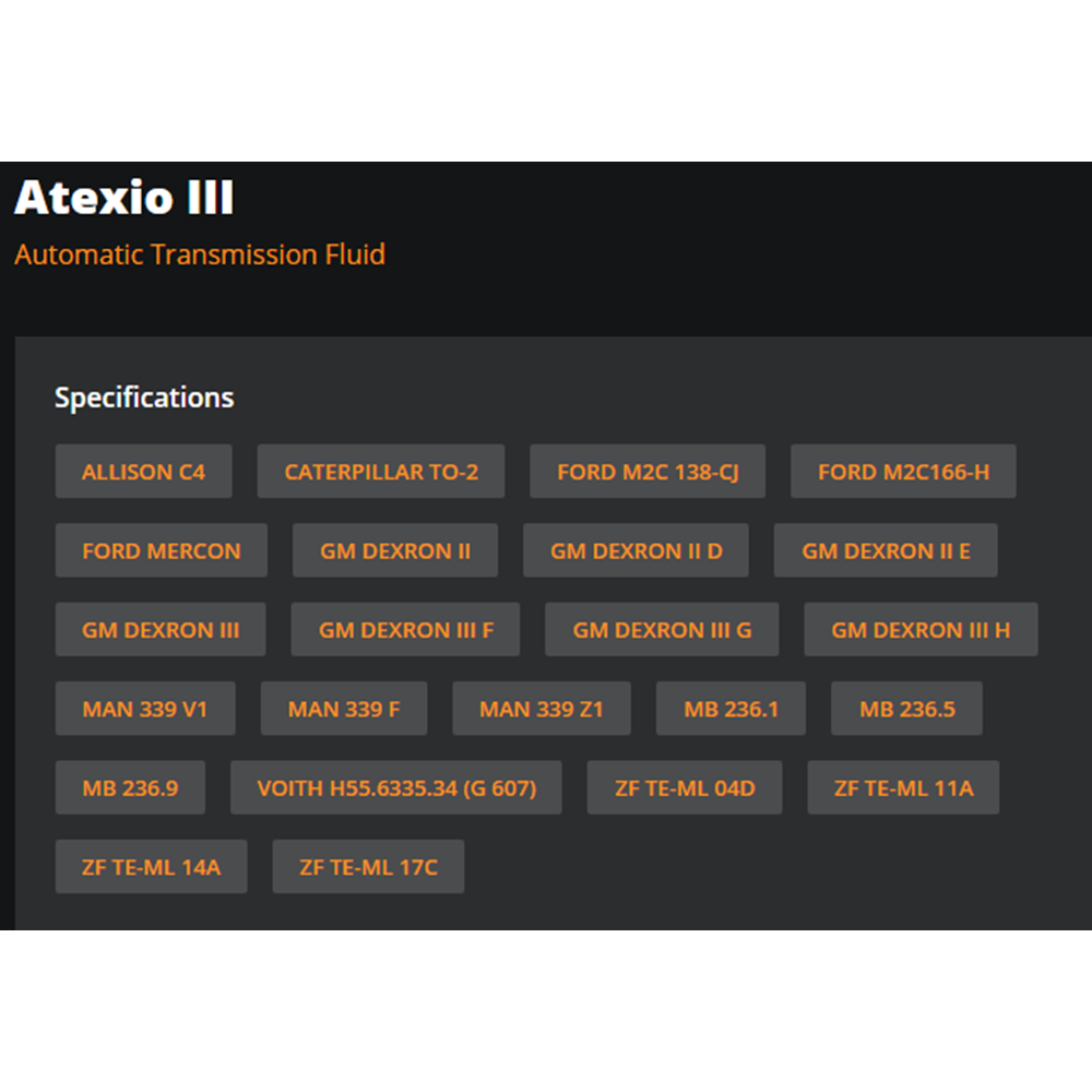OTOMATİK ŞANZIMAN YAĞI DIII ATEXIO 1LT RYMAX