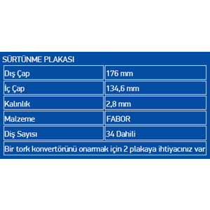 BALATALI ÇELİK PLATE FABOR (28) 722.9 LATE