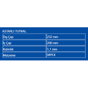 LINING W/GLUE VIPEX ZF6HP19