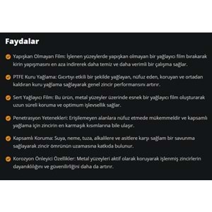 ZİNCİR SPREYİ (CHAIN LUBE OFF ROAD) 400ML RYMAX