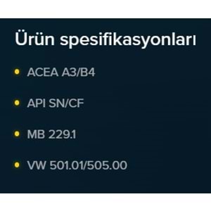 MOTOR YAĞI (10W40) SN 1LT (EMPEROL) KROON-OIL