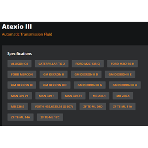 OTOMATİK ŞANZIMAN YAĞI DIII ATEXIO 20LT RYMAX