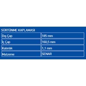 FRICTION LINING (SENAR) ZF6HP19 / ZF6HP26 / ZF6HP28