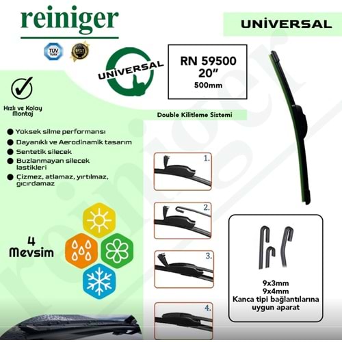 SİLECEK SÜPÜRGESİ MUZ TİPİ 500MM