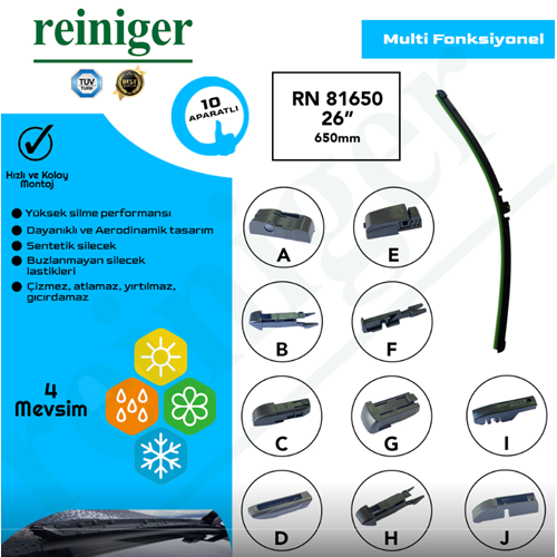 SİLECEK SÜPÜRGESİ (APARATLI) 650MM