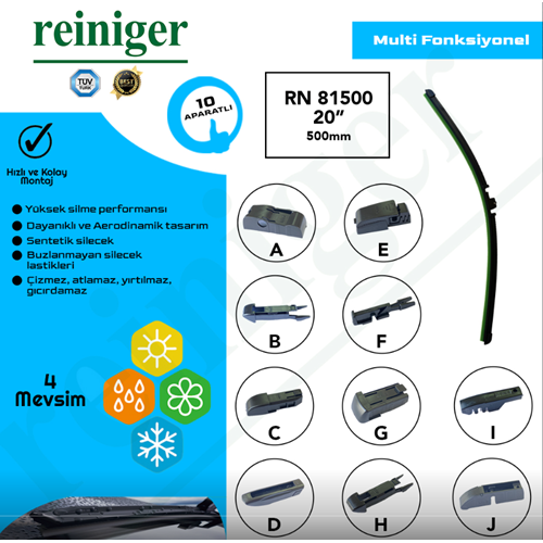 SİLECEK SÜPÜRGESİ (APARATLI) 500MM