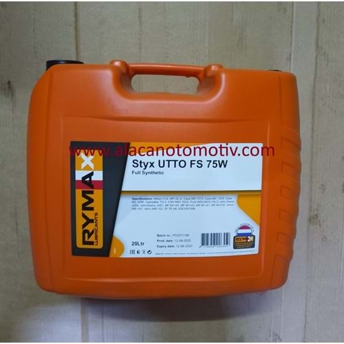 ŞANZIMAN ve TRANSFER KUTU YAĞI STYX UTTO FS (75W) 20LT RYMAX