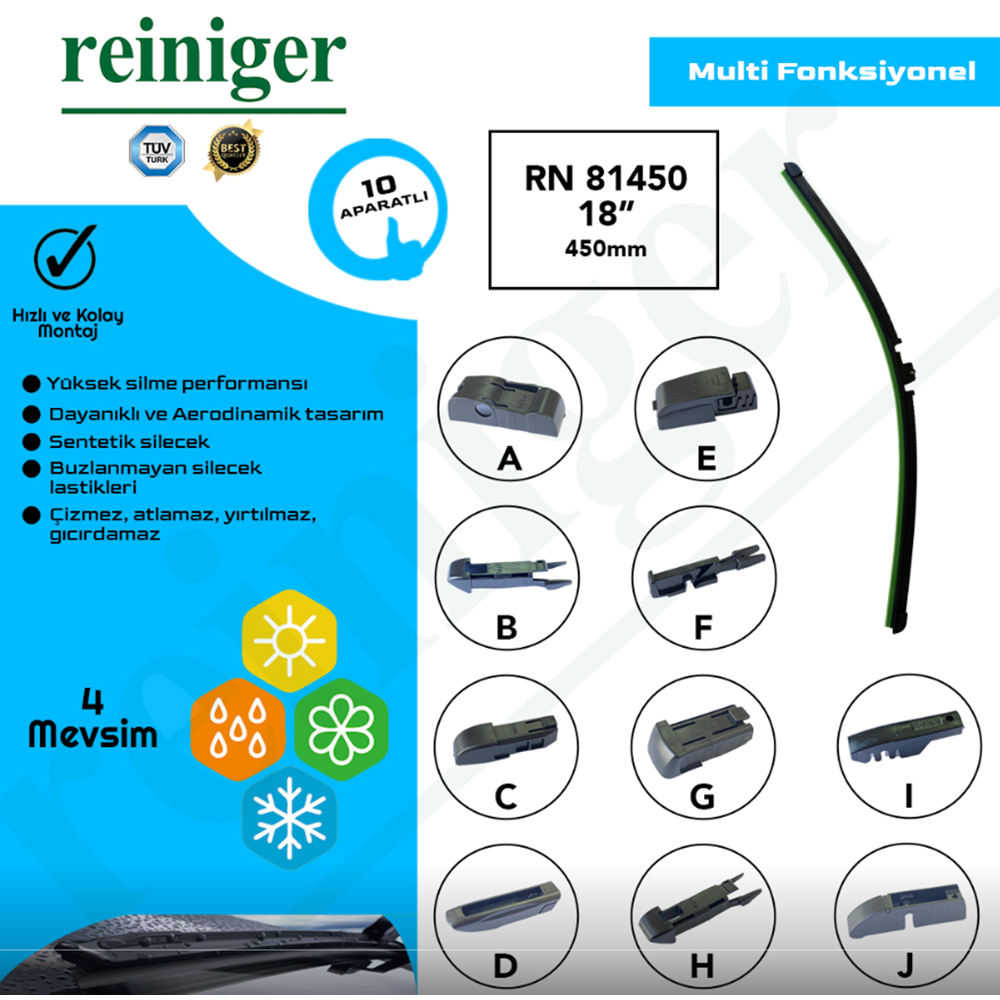 SİLECEK SÜPÜRGESİ (APARATLI) 450MM