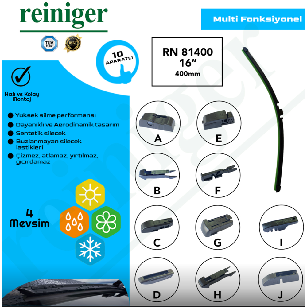 SİLECEK SÜPÜRGESİ (APARATLI) 400MM