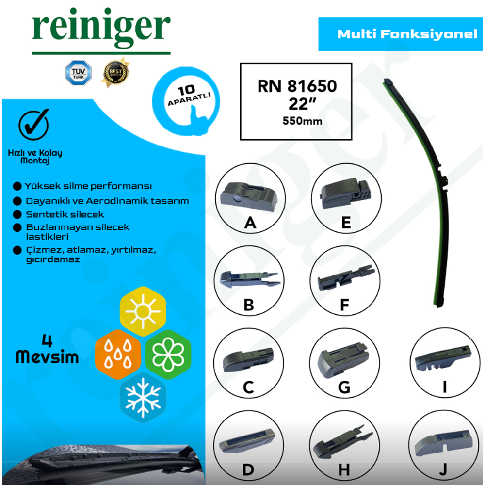 SİLECEK SÜPÜRGESİ (APARATLI) 550MM