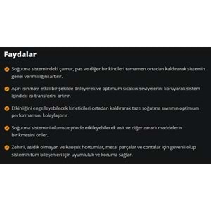 RADYATÖR TEMİZLEYİCİ (RADIATOR CLEANER) 250ML RYMAX