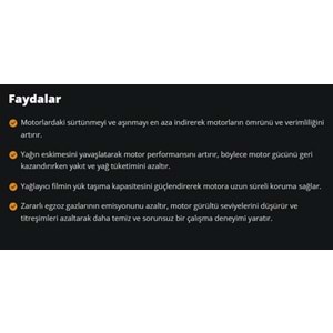 MOTOR PERFORMANS ARTIRICI (ENGINE PERFORMANS BOOSTER) 250ML RYMAX
