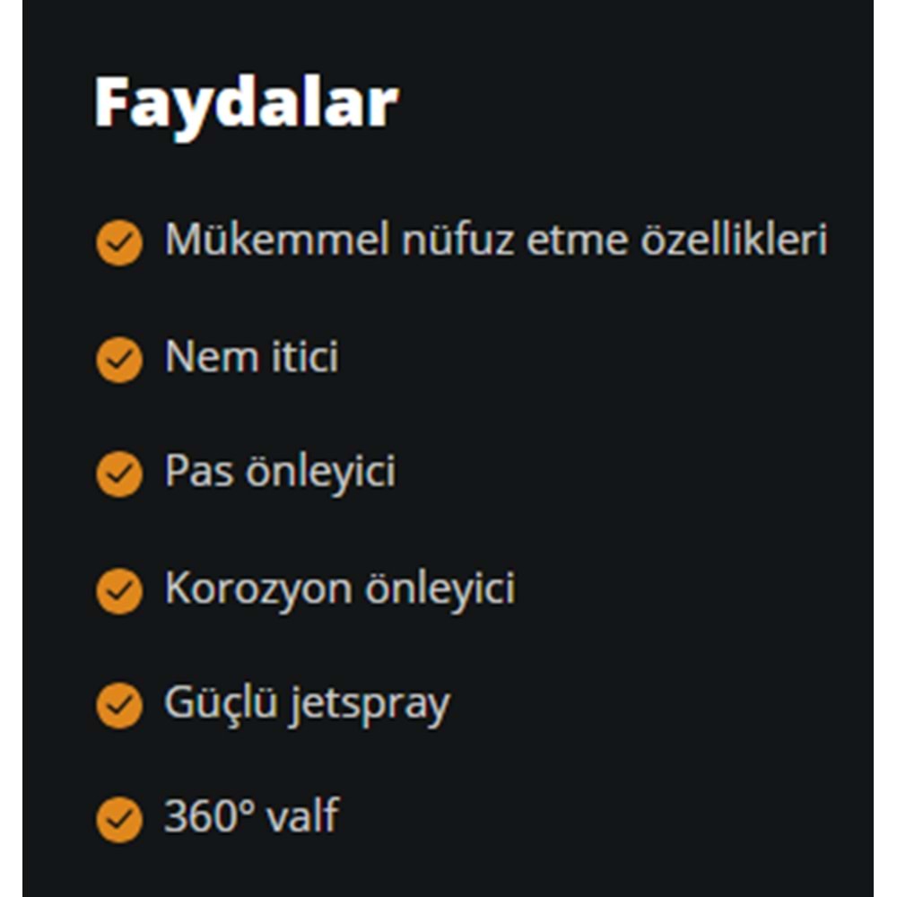 MULTİ FONKSİYONEL SPREY (NOTUS A-40) 400ML RYMAX