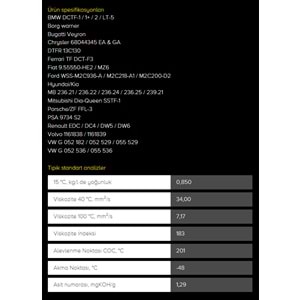 OTOMATİK ŞANZIMAN YAĞI DSG/DCT (2072) 60LT KROON-OIL